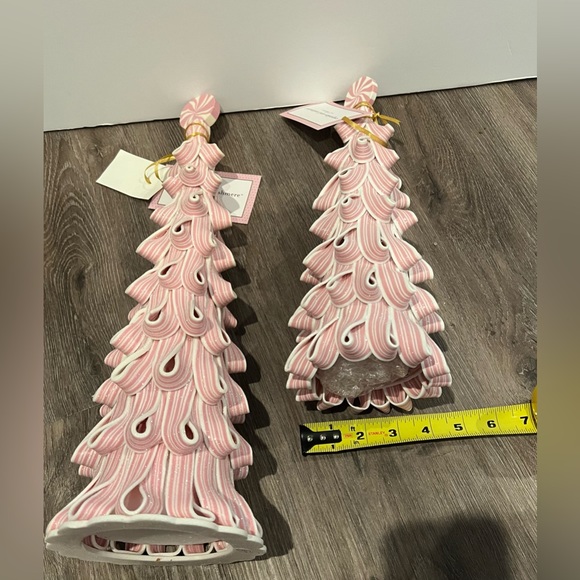 SOLD!!! Pretty Cupcakes and Cashmere Candy Striped Trees- Set of 2- NWT - Picture 5 of 6